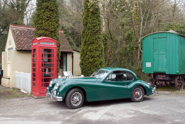 Vintage car at Amberley Museum