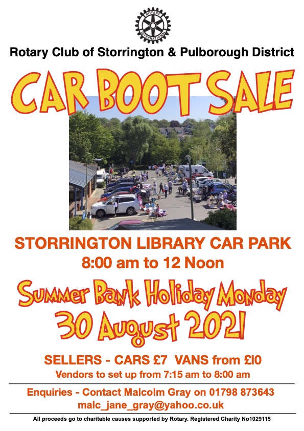Rotary Car Boot August 2021