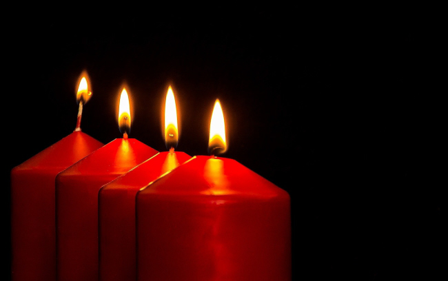 Storrington Church advent candles