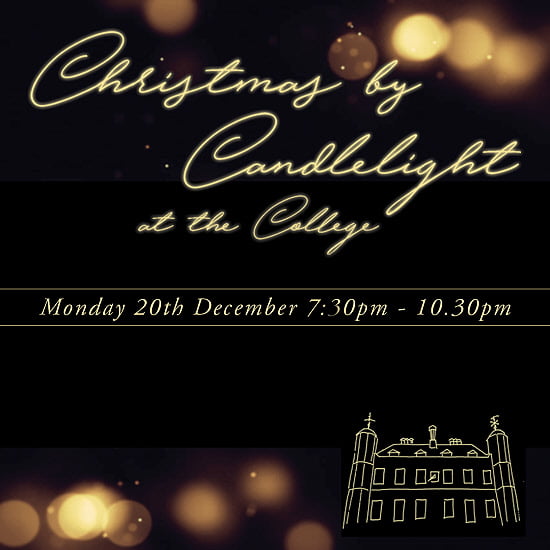 Poster for Slindon College Christmas by Candlelight