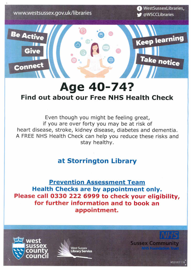NHS health checks at Storrington Library