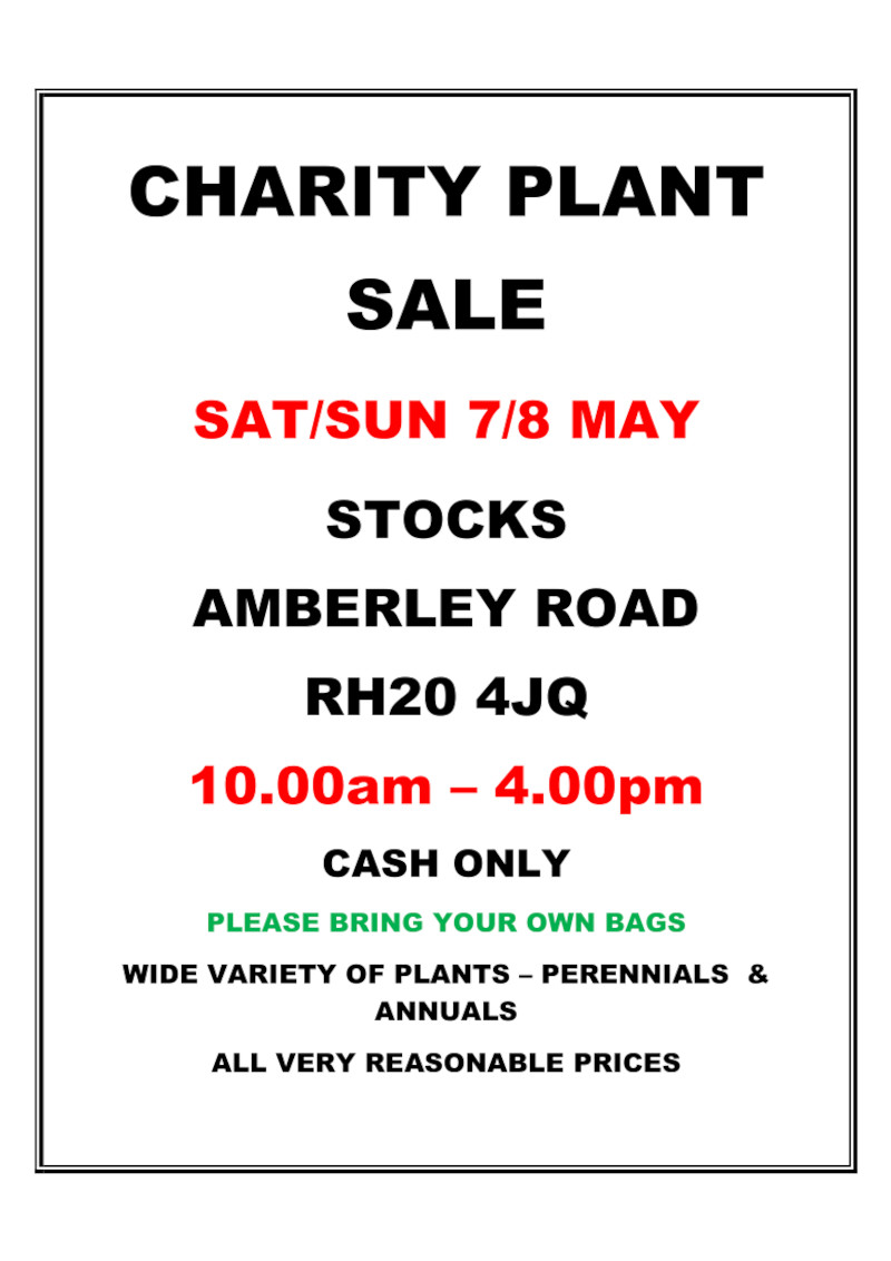 Stocks charity plant sale