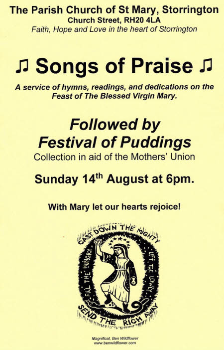 Songs of Praise at St. Mary's, Storrington @ St. Mary's Parish Church | Storrington | England | United Kingdom