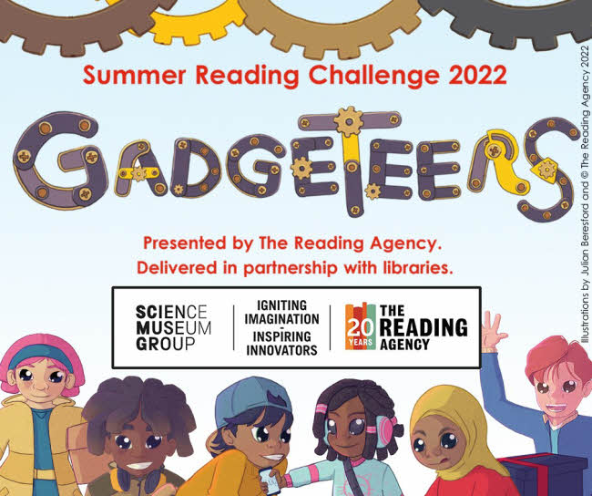 Poster for Storrington Library Gadgeteers Summer Reading Challenge
