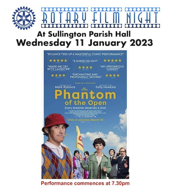 Poster for Phantom of the Open shown by Storrington Rotary Film Night