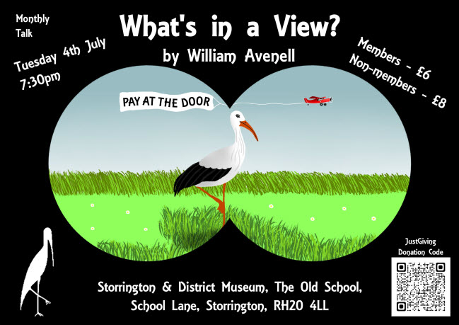 Poster for Storrington Museum Talk Whats in a View
