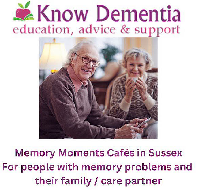 Poster showing older people for Know Dementia Memory Cafe