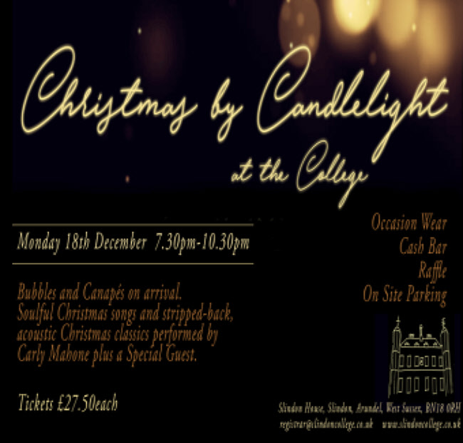 Poster for Christmas by Candlelight at Slindon House