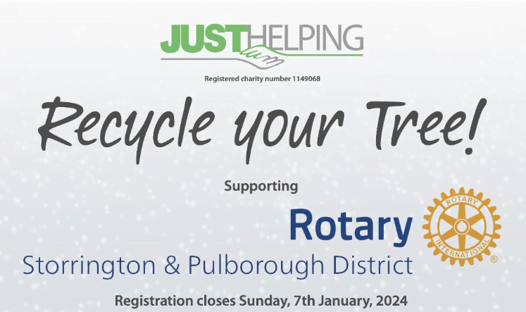 Poster for Rotary Christmas Tree Recycling Scheme