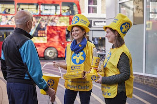 photo of women dressed as daffodils