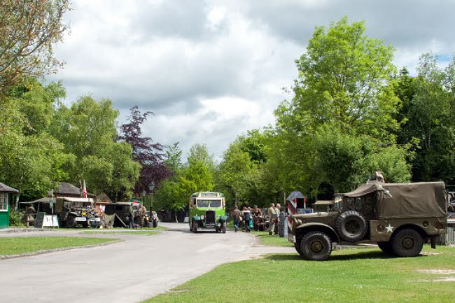 Military vehicles at Amberley Museum for Home Front Day