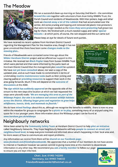 Friends of Meadowside Newsletter June 2024 Page 2