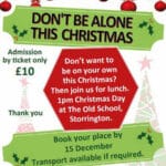 Poster for Storrington Christmas Lunch