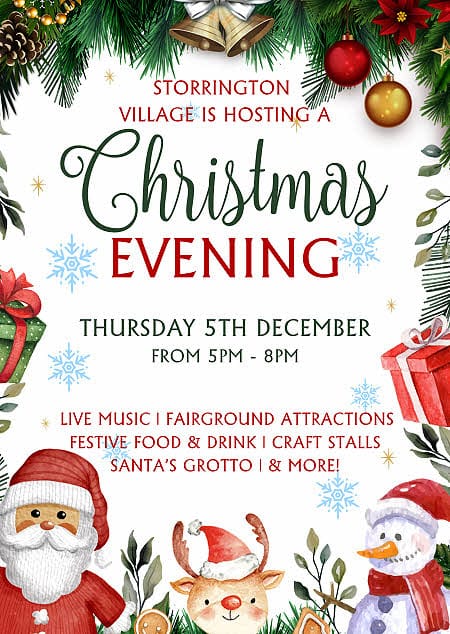 Poster for Storrington Christmas Evening 2024