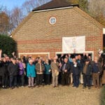 Pulborough Shedders outside their shed