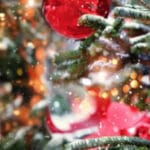 Part of a Christmas Tree advertising Sussex Steam Fair 2025