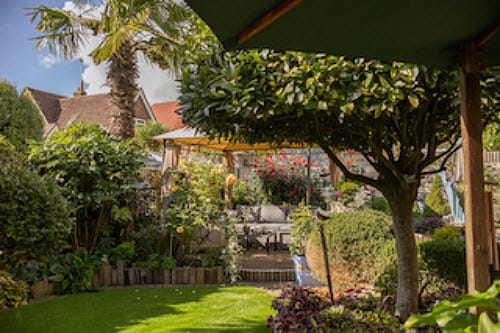 Photo of garden at Peelers Retreat