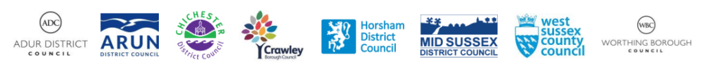 West Sussex councils logos