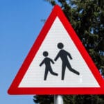 People crossing sign