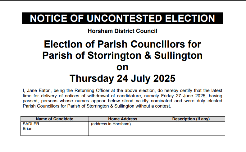 Notice of Uncontested PC Election 20250624