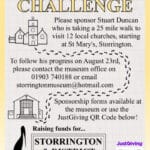 Poster for Storrington Museum's Fundraising Chairman's Challenge