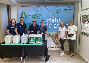 Photo of launch of Sussex Green Living Dry Food Refill Service