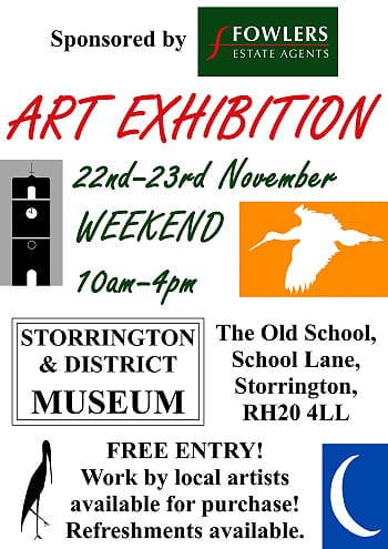 Poster for Art Exhibition at Storrington Museum