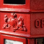 photo of part of a UK post box