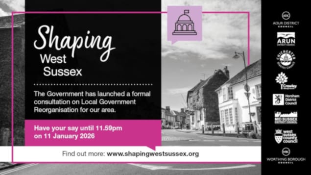 Shaping West Sussex -details on formal consultation ending 11/1/26