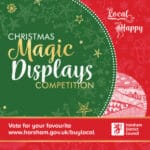 Poster for Christmas Magic Displays Competition in Horsham District
