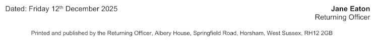 Notice of Election footer