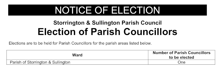Notice of Election header