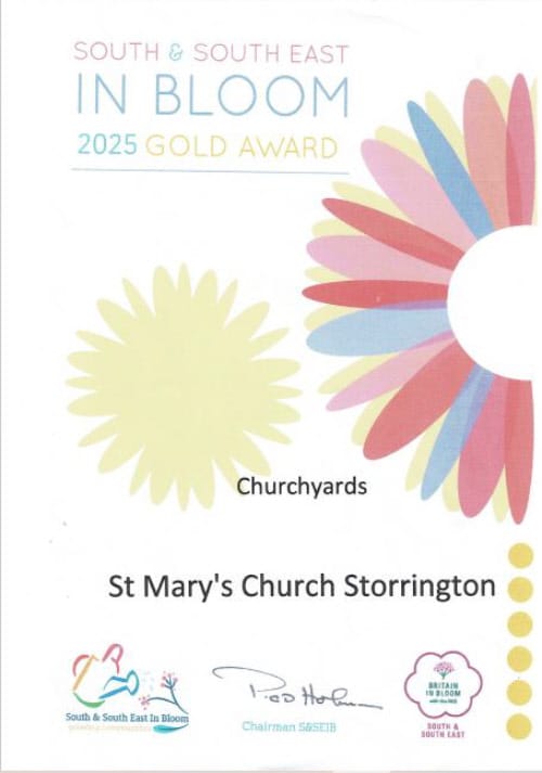 Poster for Storrington Churchyard Gold Award