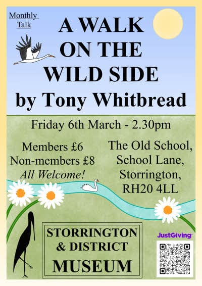 Poster for Storrington Museuk Talk A walk on the Wild Side