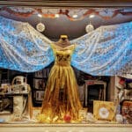 Shop window of Stitch showing Christmas Angel