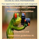 Photo of frog taking photo for Storrington Museum Photo Competition