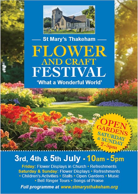 Poster for Thakeham Church Flower Festival 2026