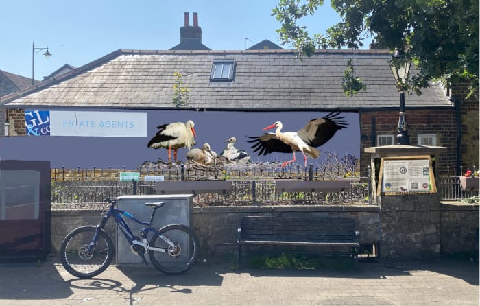 Storrington Stork Mural