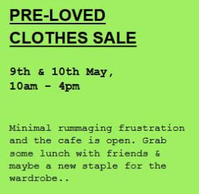 Text box about clothes sale