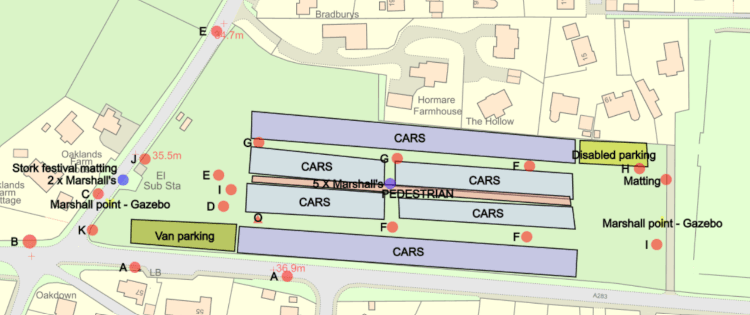 Stork Festival parking map