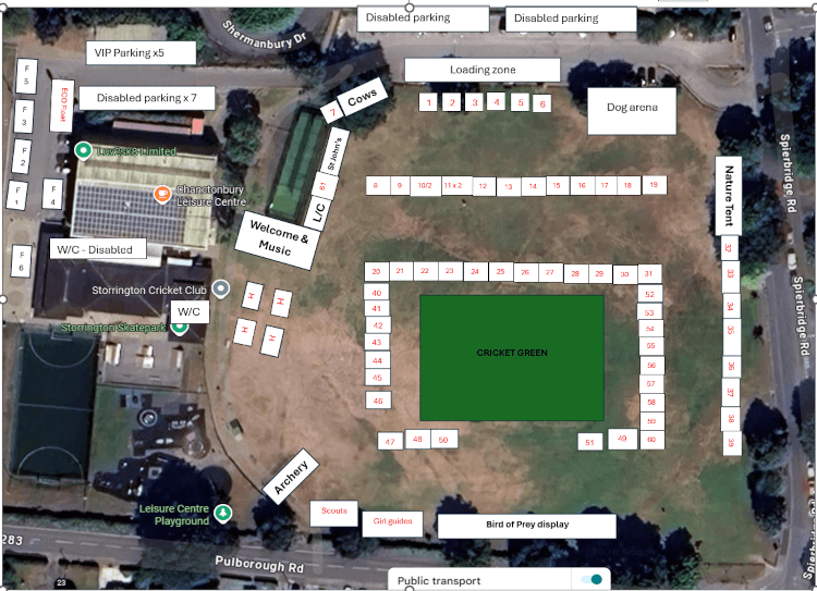Stork Festival stalls map