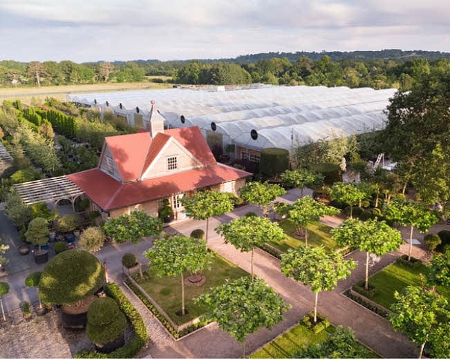 Aerial view of Architectural Plant nursery