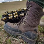 A shoe with cartridge belt