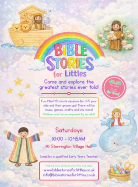 Bible Stories for Little Ones @ Storrington Village Hall | Storrington | England | United Kingdom