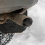 a car exhaust pipe