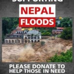 Huge Floods devastating a village in Nepal - Tibet