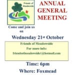 Poster for Friends of Meadowside AGM