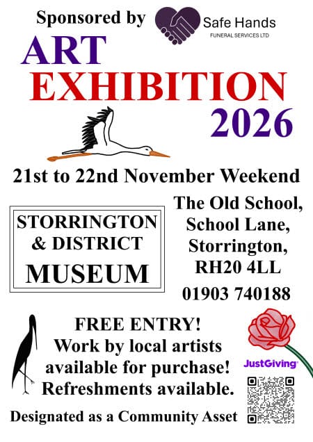 Poster for 2026 Art Exhibition at Storrington Museum