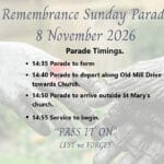 Poster for Remembrance Sunday 2026 Storrington
